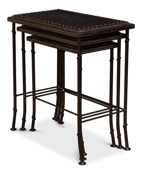 Noble Brown Nesting Tables (Set of 3) - Ornate Home