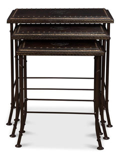 Noble Brown Nesting Tables (Set of 3) - Ornate Home