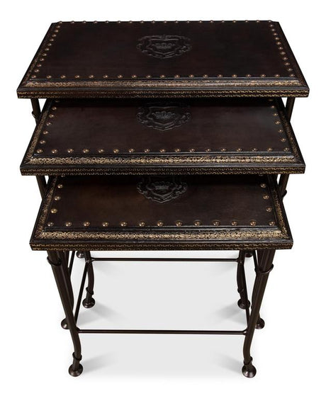 Noble Brown Nesting Tables (Set of 3) - Ornate Home