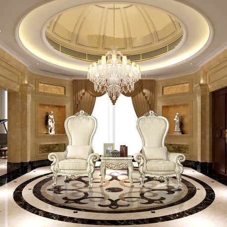 Noble Heritage Ivory/Gold Highlight Chair / HD-02 - Ornate Home