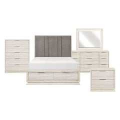 Noctis Beige 5pc Bedroom Set - Ornate Home