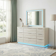 Noctis Beige Mirror - Ornate Home
