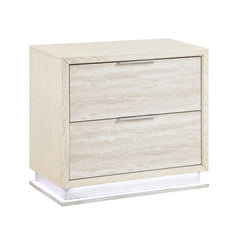 Noctis Beige Nightstand - Ornate Home
