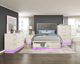 Noctis Beige Nightstand - Ornate Home
