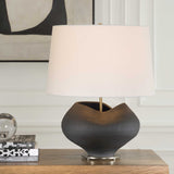 Nocturne Aged Black Table Lamp - Ornate Home