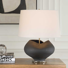 Nocturne Aged Black Table Lamp - Ornate Home