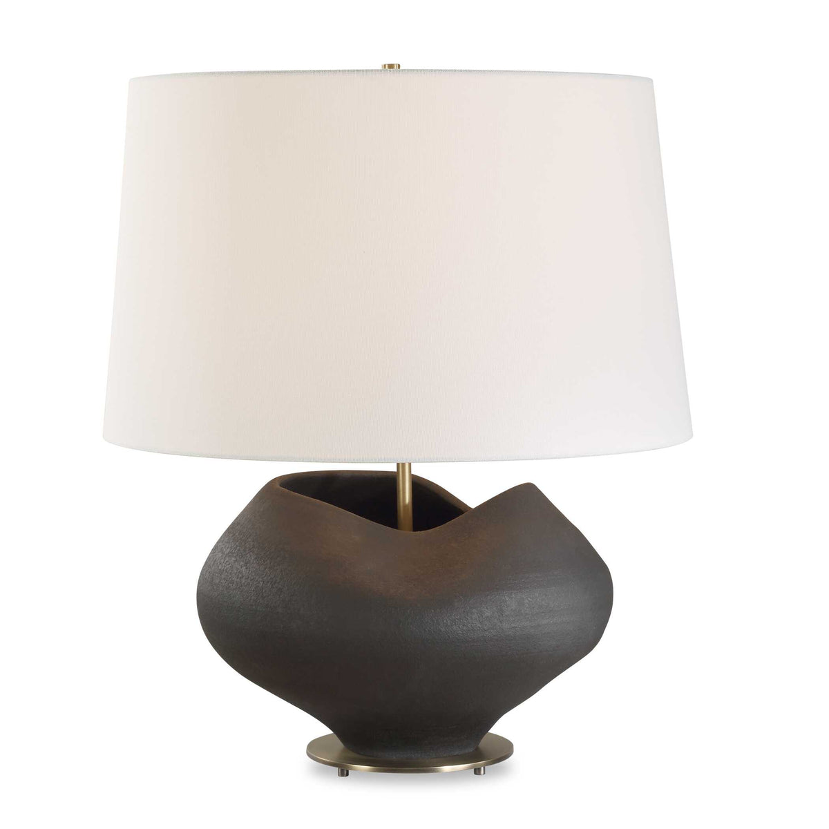 Nocturne Aged Black Table Lamp - Ornate Home