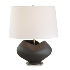 Nocturne Aged Black Table Lamp - Ornate Home
