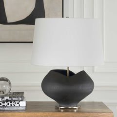 Nocturne Aged Black Table Lamp - Ornate Home