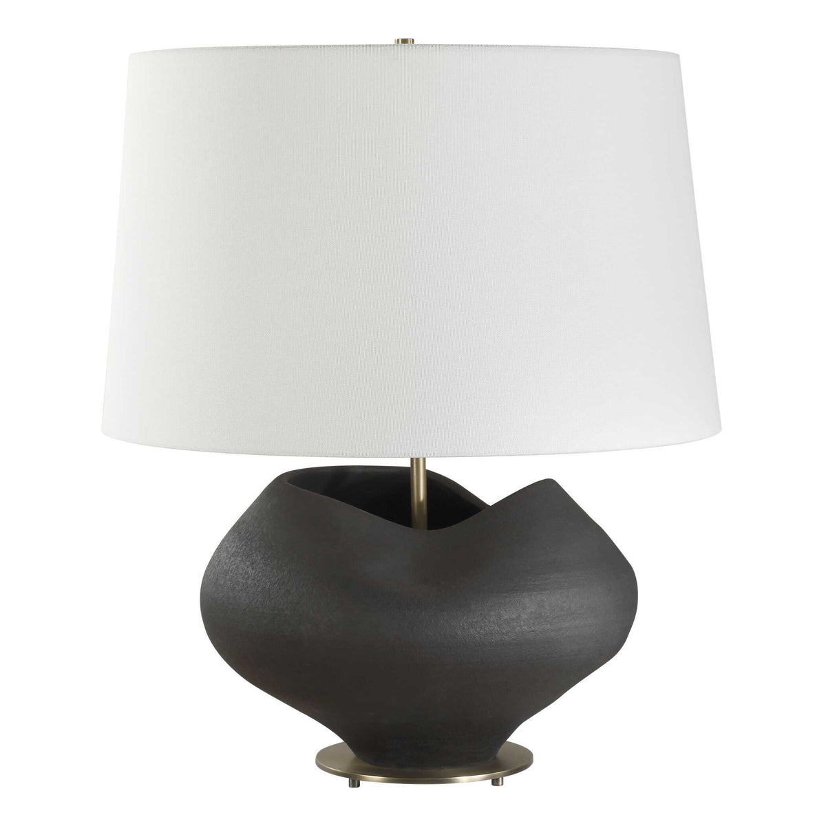Nocturne Aged Black Table Lamp - Ornate Home