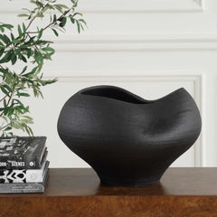 Nocturne Textured Black Bowl - Ornate Home