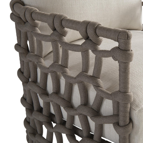 Nodi Shiitake/White/Cream Outdoor Chair - Ornate Home