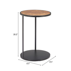 Nodo Brown & Black Side Table - Ornate Home