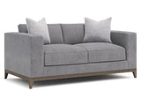 Noel Grey Fabric Loveseat - Ornate Home