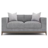 Noel Grey Fabric Loveseat - Ornate Home