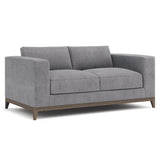 Noel Grey Fabric Loveseat - Ornate Home