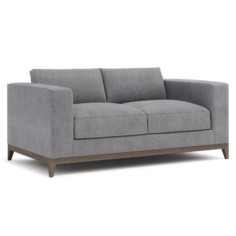 Noel Grey Fabric Loveseat - Ornate Home