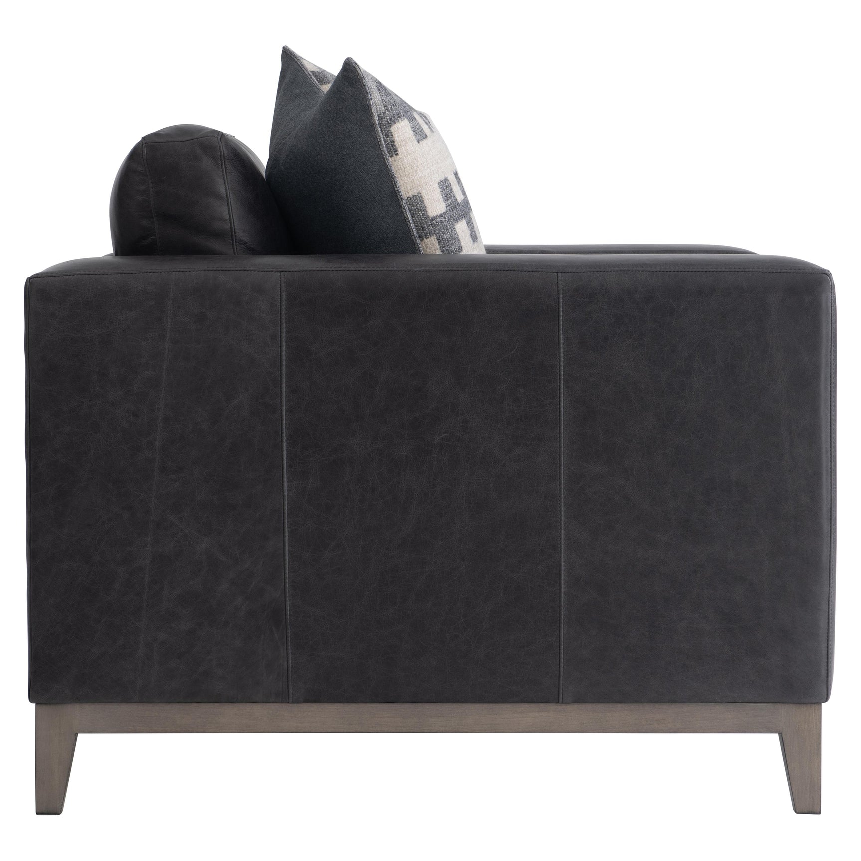 Noel Grey Leather Chair - Ornate Home