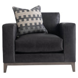 Noel Grey Leather Chair - Ornate Home