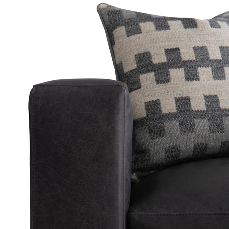 Noel Grey Leather Chair - Ornate Home