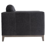 Noel Grey Leather Chair - Ornate Home