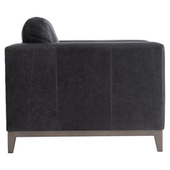 Noel Grey Leather Chair - Ornate Home