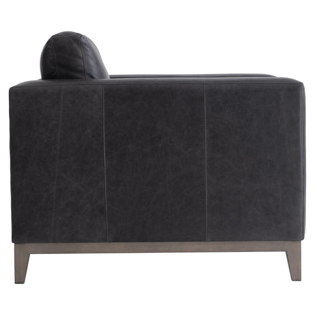 Noel Grey Leather Chair - Ornate Home