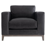 Noel Grey Leather Chair - Ornate Home