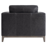 Noel Grey Leather Chair - Ornate Home