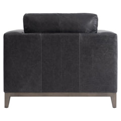 Noel Grey Leather Chair - Ornate Home