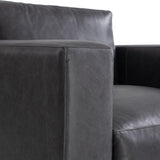 Noel Grey Leather Chair - Ornate Home