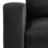 Noel Grey Leather Chair - Ornate Home