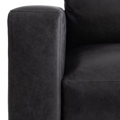Noel Grey Leather Chair - Ornate Home
