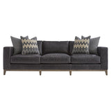 Noel Grey Leather Sofa - Ornate Home