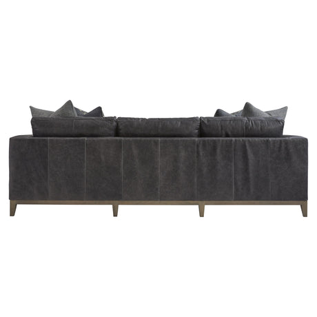 Noel Grey Leather Sofa - Ornate Home