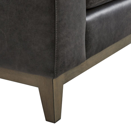 Noel Grey Leather Sofa - Ornate Home