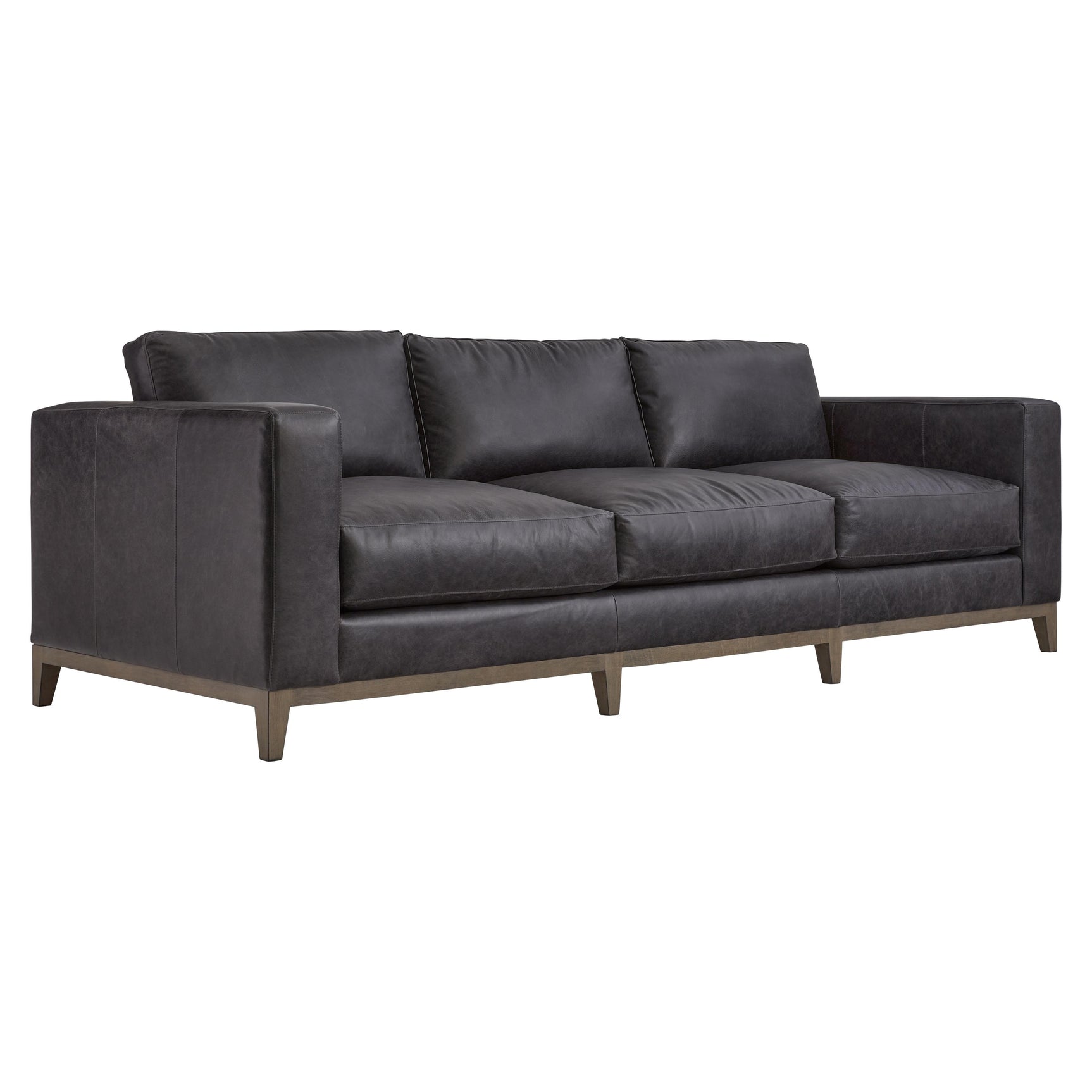 Noel Grey Leather Sofa - Ornate Home