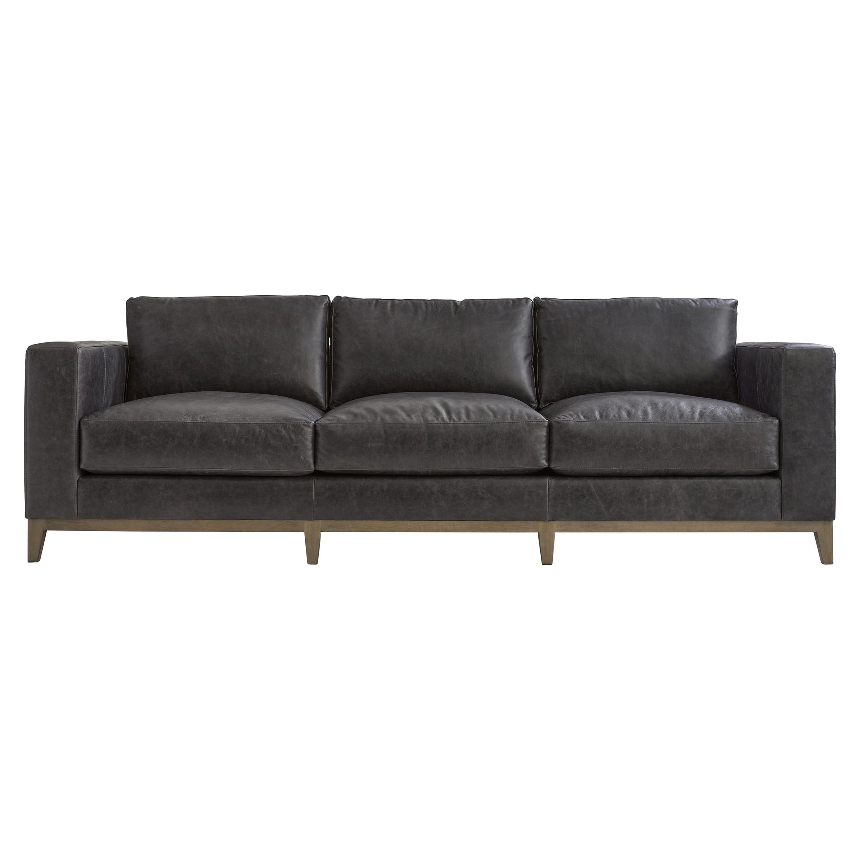 Noel Grey Leather Sofa - Ornate Home