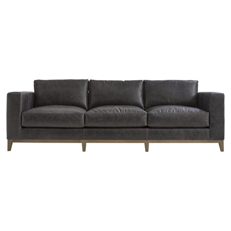 Noel Grey Leather Sofa - Ornate Home