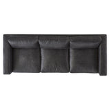 Noel Grey Leather Sofa - Ornate Home