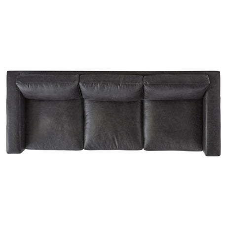 Noel Grey Leather Sofa - Ornate Home