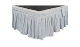 Noelle Light Blue Stripe Queen Storage Bed - Ornate Home