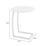 Noga White End Table