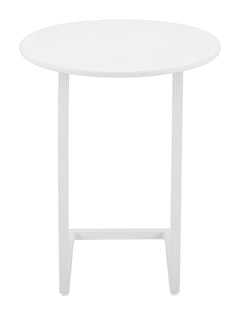 Noga White Outdoor End Table - Ornate Home