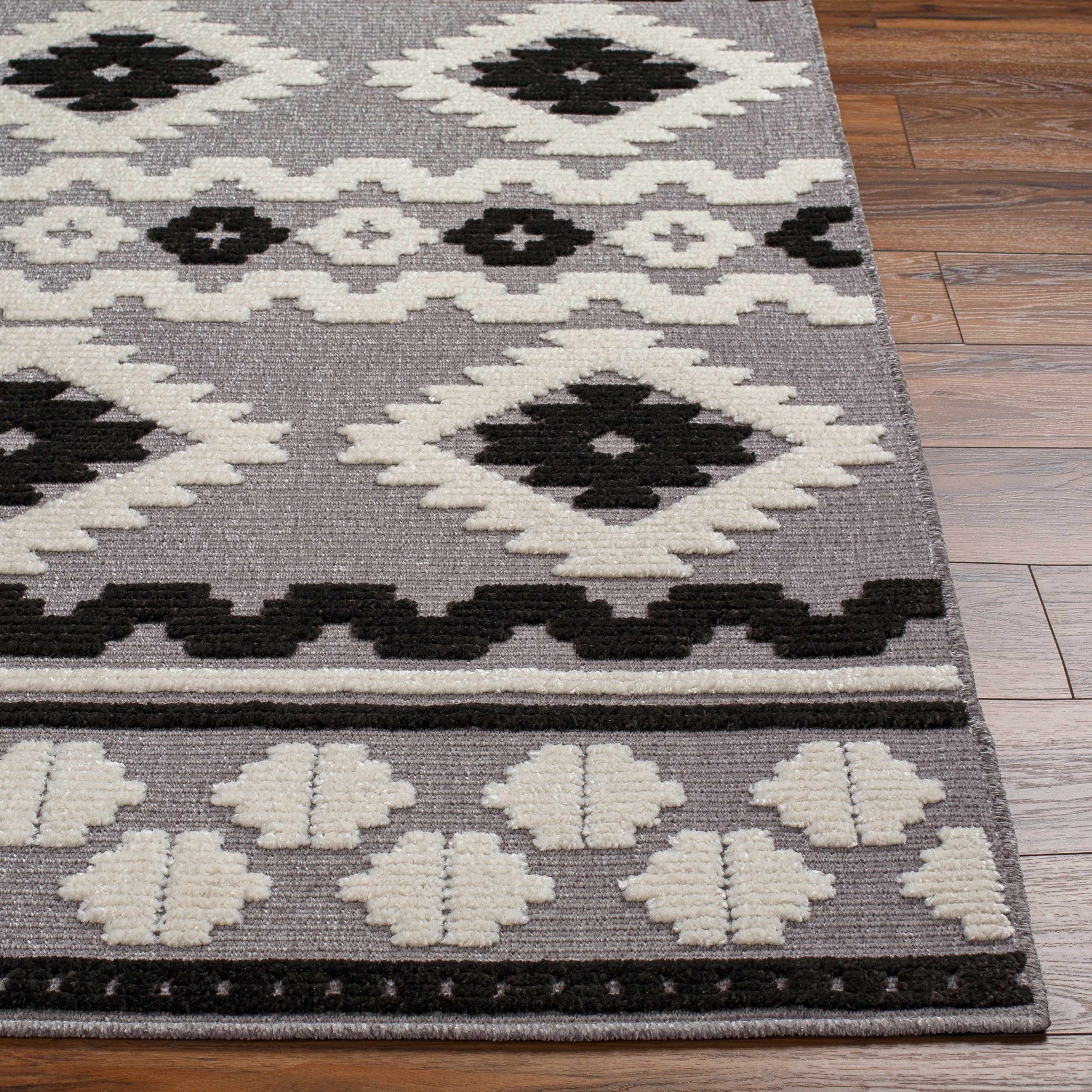 Noki Washable Textured Southwestern Rug - Clearance - Ornate Home