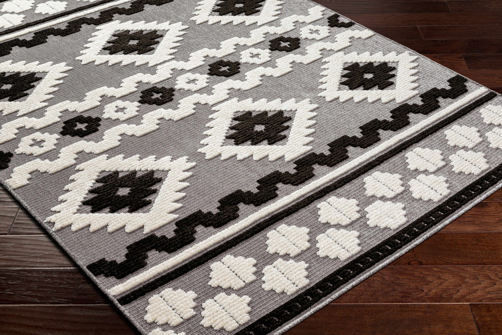 Noki Washable Textured Southwestern Rug - Clearance - Ornate Home