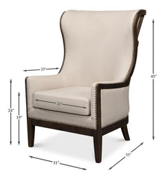 Nolan Beige Chair - Ornate Home