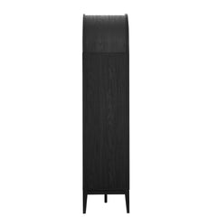 Nolan Black Arched Bar Cabinet - Ornate Home