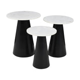 Nolan Black Table Set 3pc - Ornate Home