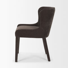 Nolan Charcoal Wingback Dining Side Chair (Set of 2) - Ornate Home